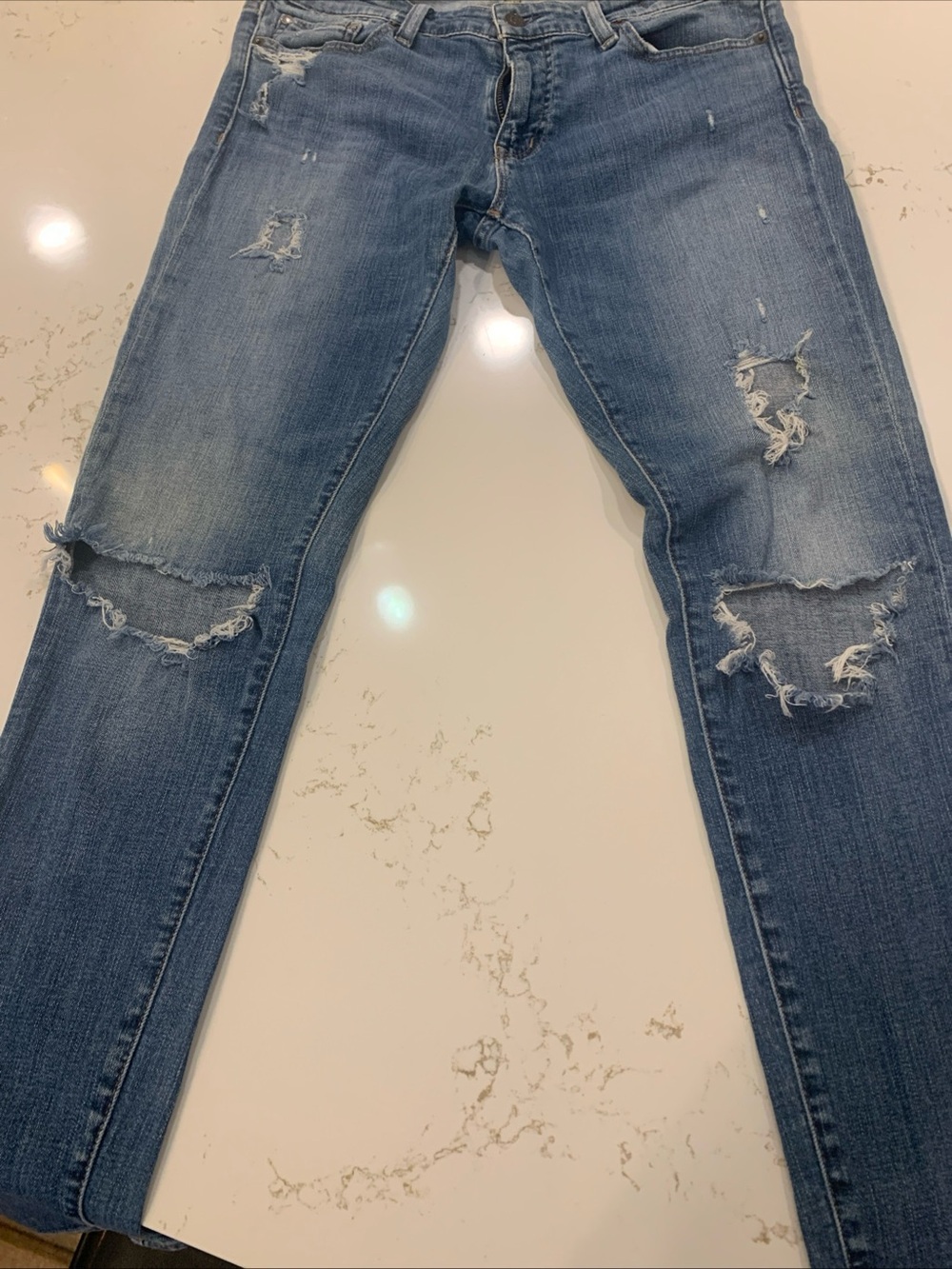Denim & Supply Ralph Lauren Distressed Blue Jeans